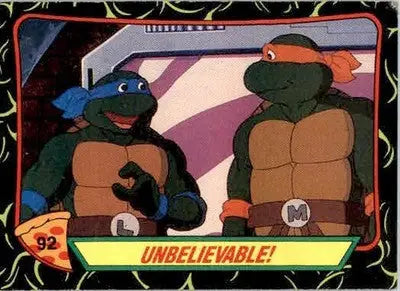 Unbelievable! - 1989 Topps Teenage Mutant Ninja Turtles - #92 - Non_sport - Non-Sports Card Single
