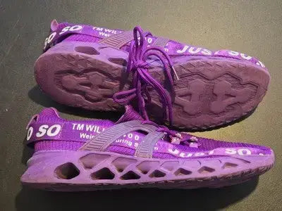 Unbranded Sneakers Unisex EU 43 Purple Knit JUST SO Slip On Athletic Shoes - Apparel