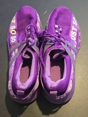 Unbranded Sneakers Unisex EU 43 Purple Knit JUST SO Slip On Athletic Shoes - Apparel
