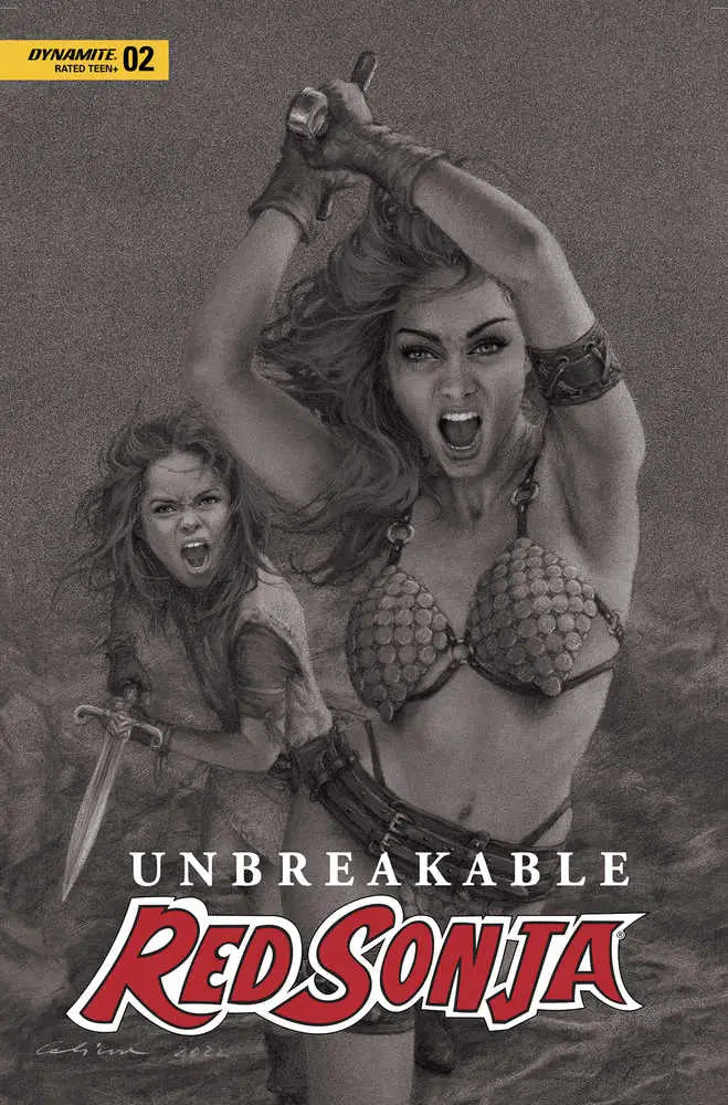 Unbreakable Red Sonja #2 Cover Q 7 Copy Foc Variant Edition Celina Black & White - Back Issues