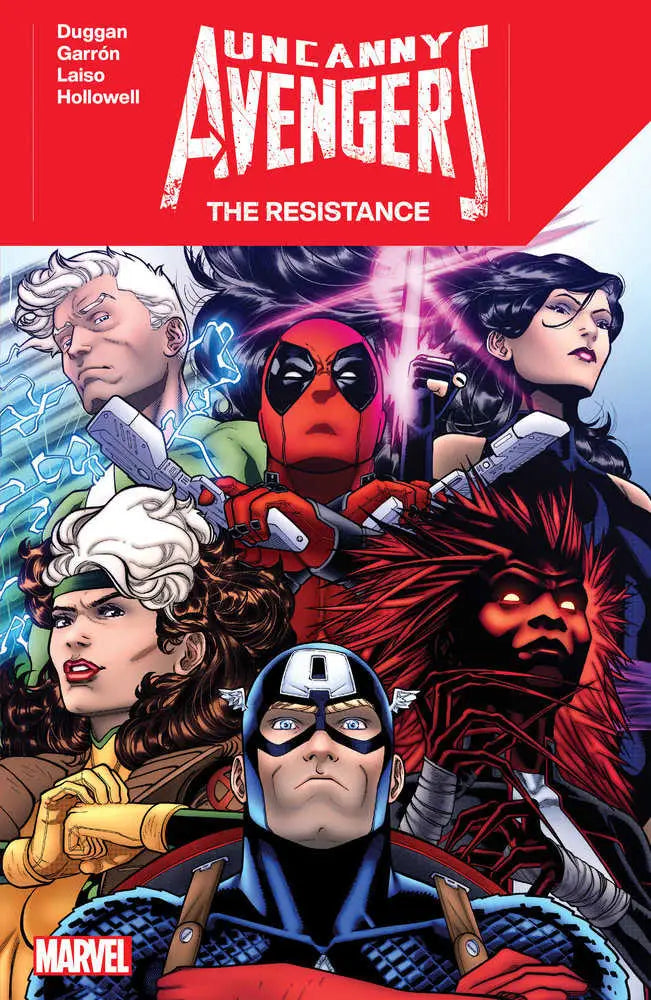 Comic book cover of Uncanny Avengers featuring Captain Krakoa in The Resistance