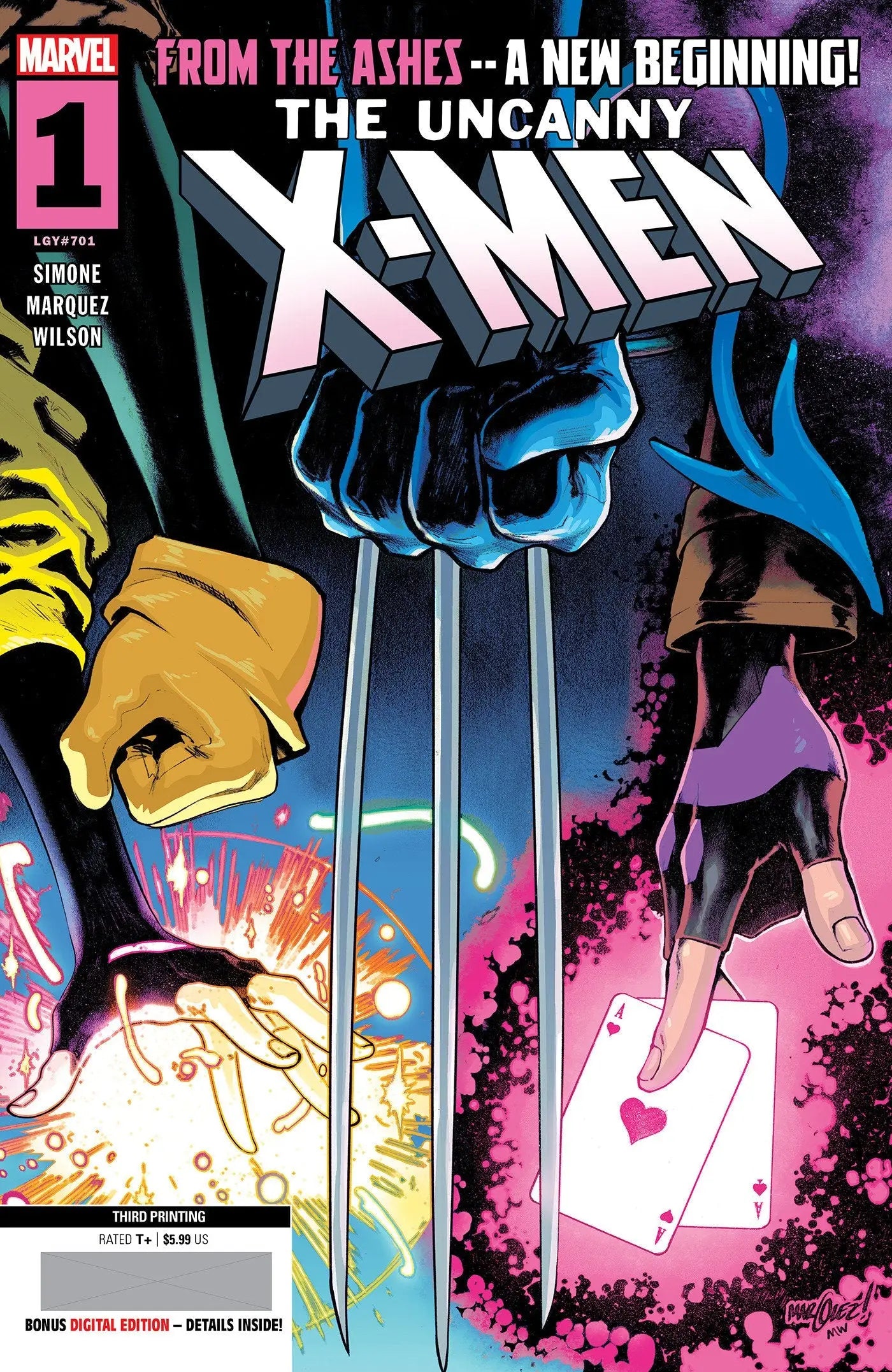 Uncanny X-Men #1 David Marquez 3RD Printing Variant - Comic Book