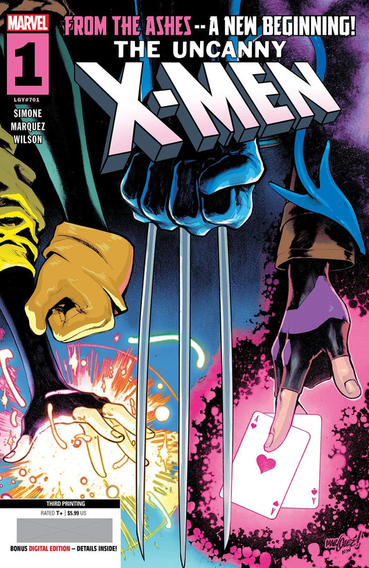 Uncanny X-Men #1 David Marquez 3RD Printing Variant - Comic Book