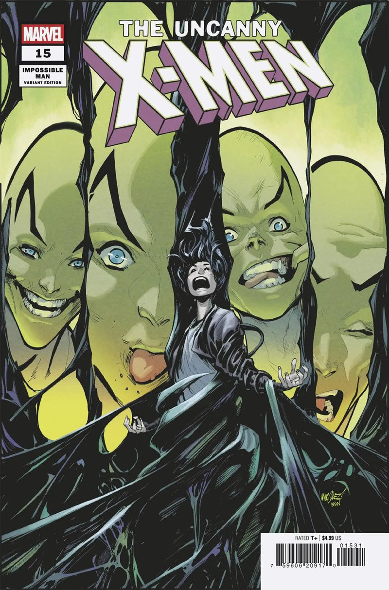 Uncanny X-Men comic book featuring David Marquez Impossible Man Pop-Up Variant