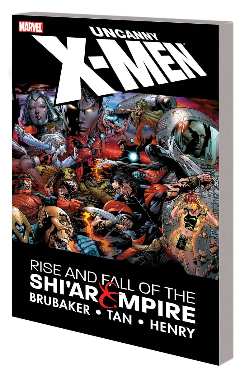 Uncanny X-Men comic book featuring Shi’ar Empire and Rise Fall storyline in used TPB