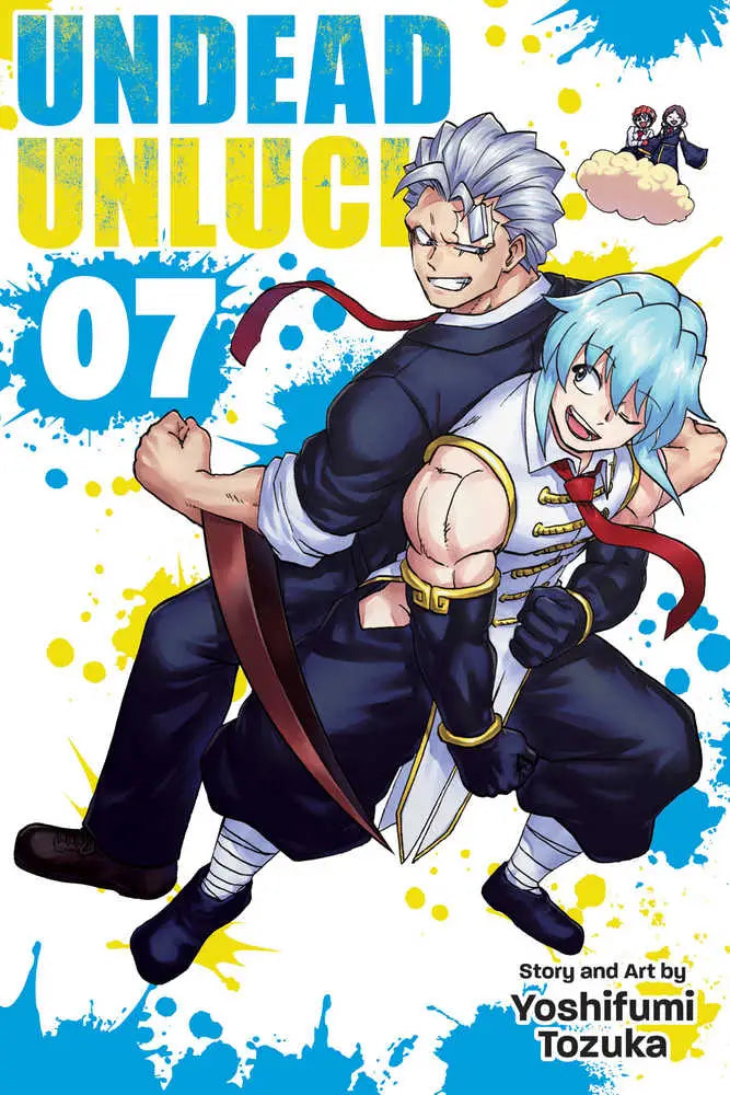 Undead Unluck manga volume 7 graphic novel displayed on a shelf for collectors
