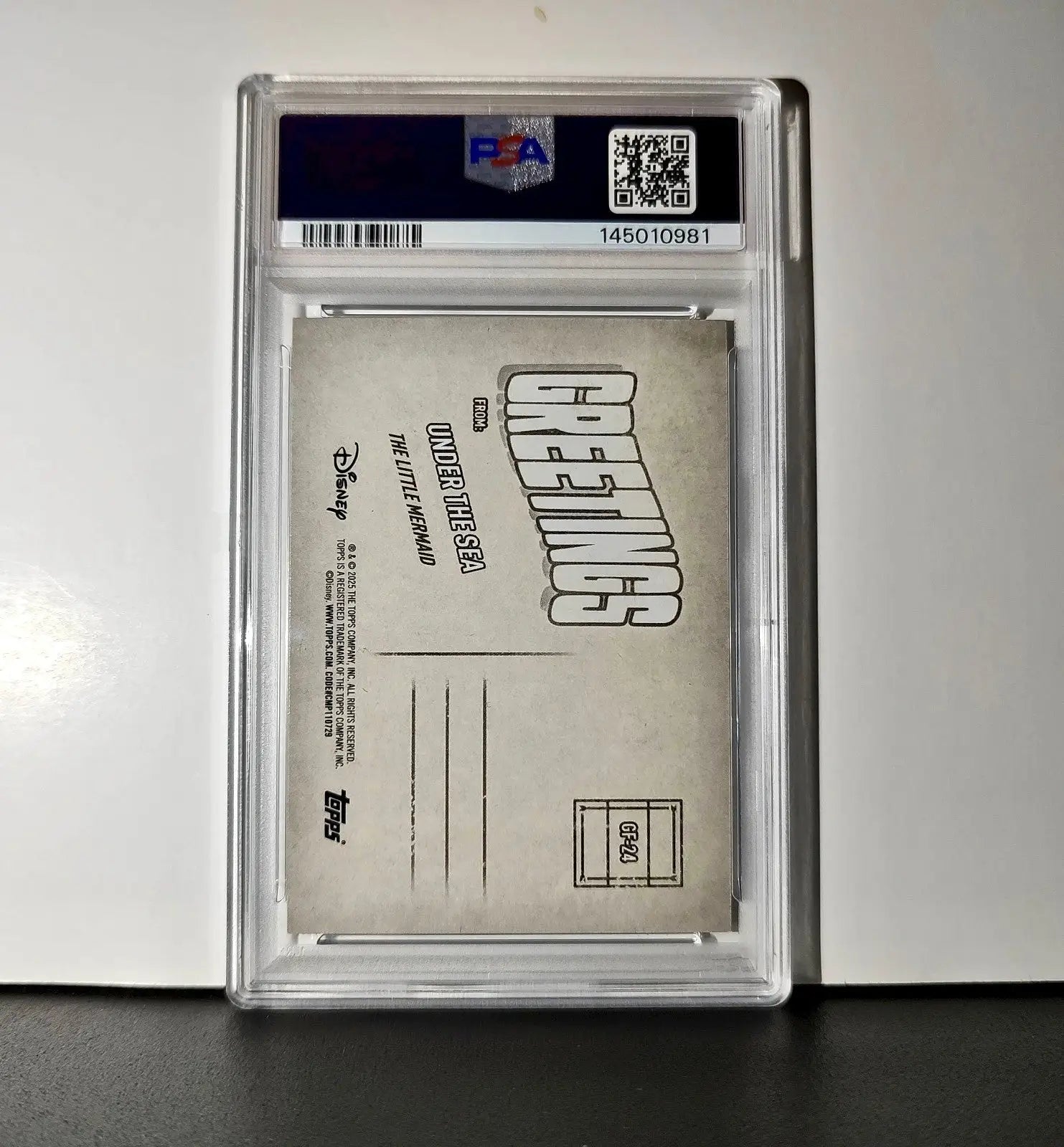 Under the Sea 2025 Topps Disney #GF-24 Greetings From The Little Mermaid PSA 10 - Non-Sports Card Single
