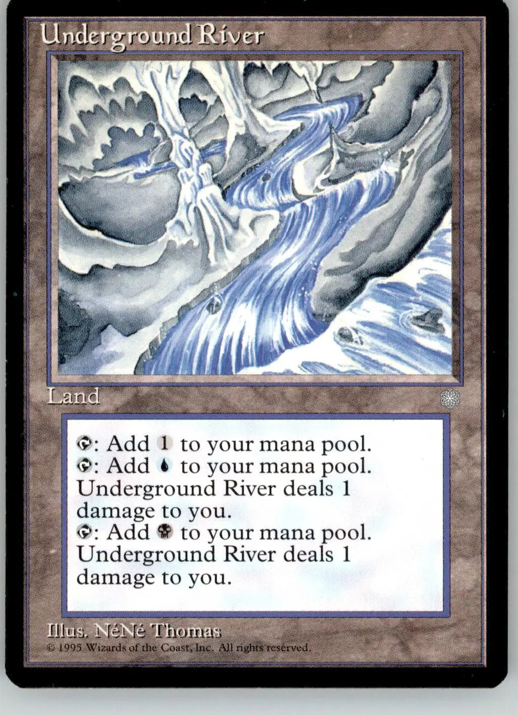 Underground River - Ice Age - 357 - MP Magic: The Gathering - Magic Card Single