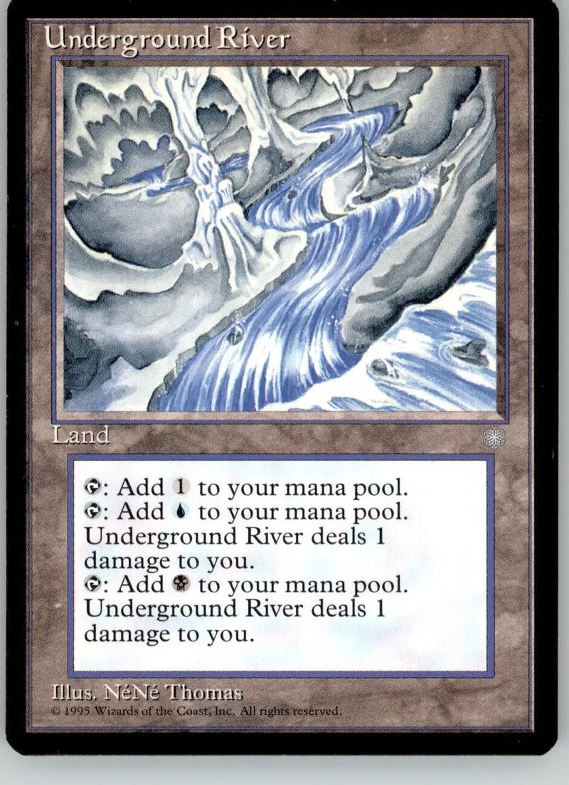 Underground River - Ice Age - 357 - MP Magic: The Gathering - Magic Card Single