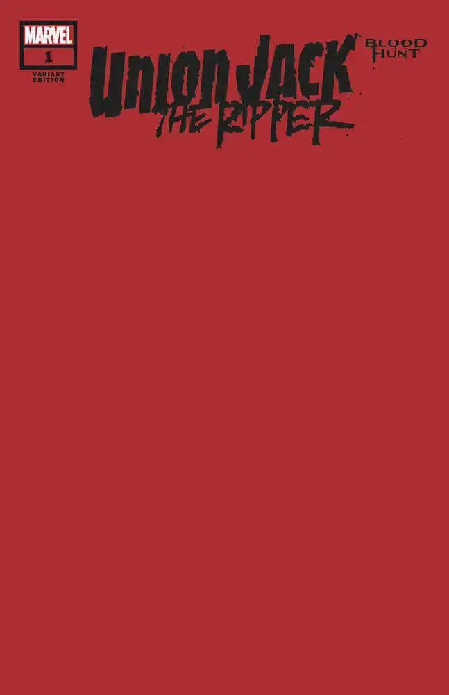 Union Jack The Ripper: Blood Hunt #1 Blood Red Blank Variant [Bh] - Comic Book