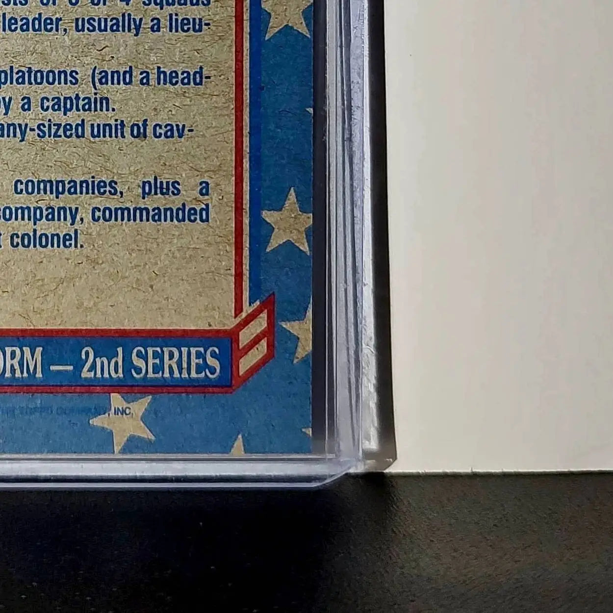 Unit Sizes – A 1991 Topps Desert Storm #141 Card