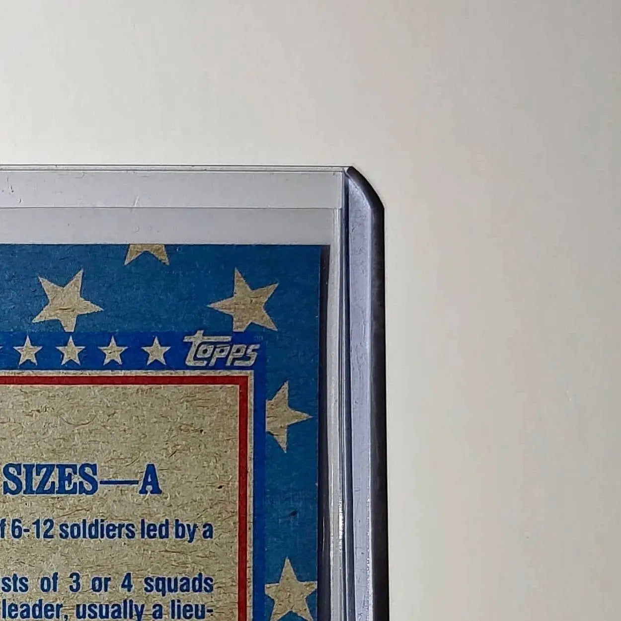 Unit Sizes – A 1991 Topps Desert Storm #141 Card