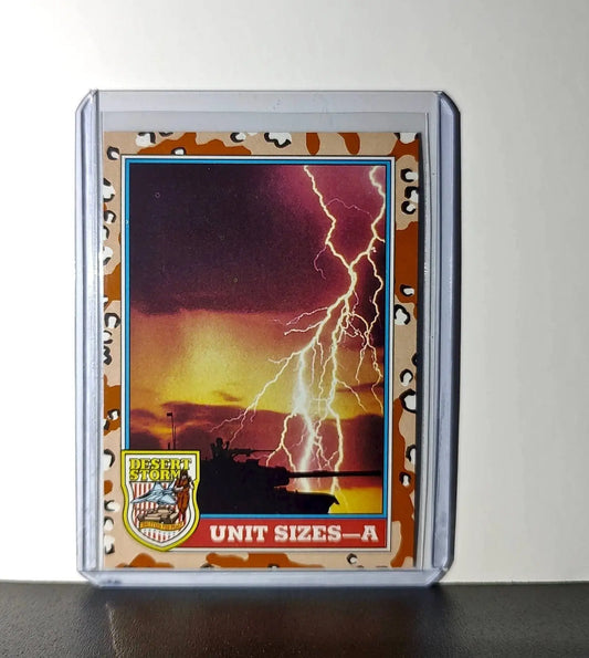 Unit Sizes – A 1991 Topps Desert Storm #141 Card - Non-Sports Card Single