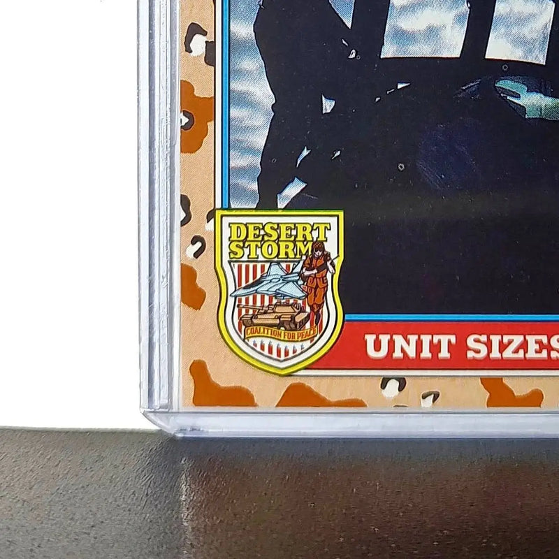Unit Sizes – B 1991 Topps Desert Storm #142 Card