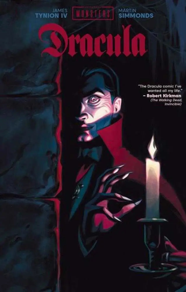 Movie poster for Universal Monsters Dracula with vampire and candle, direct market exclusive