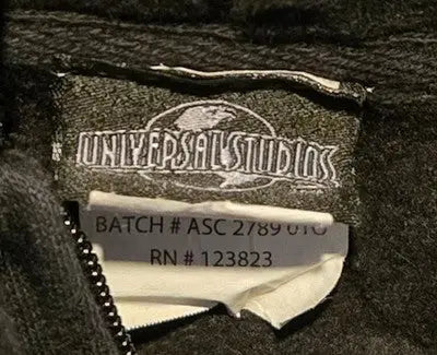 Universal Studios Hoodie Mens S Halloween Horror Nights 25 Clown Zip Up Black - Apparel