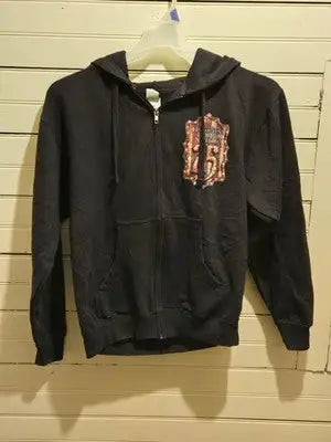 Universal Studios Hoodie Mens S Halloween Horror Nights 25 Clown Zip Up Black - Apparel