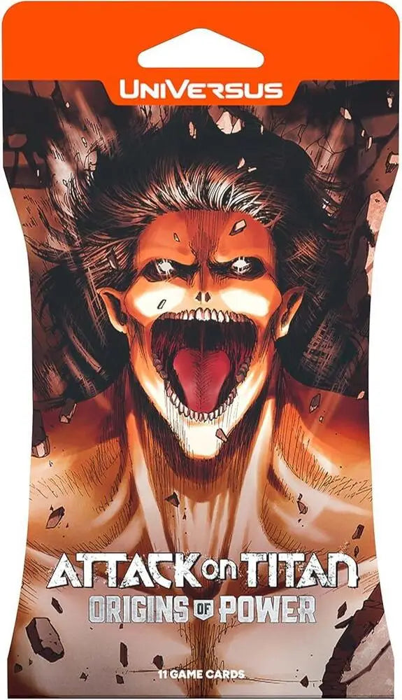 Universus CCG Attack on Titan: Origins of Power Hanging Booster Pack - Entertainment Card Single