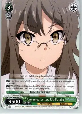 Unnamed Letter Rio Futaba - #SBY/W64-TE07 TD - Weiss Schwarz - NM - TCG Card Single