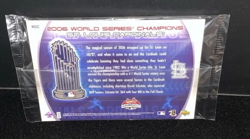 Upper Deck 2006 St. Louis Cardinals World Series Champions Team Jumbo Card WSCC - Baseball Card Single