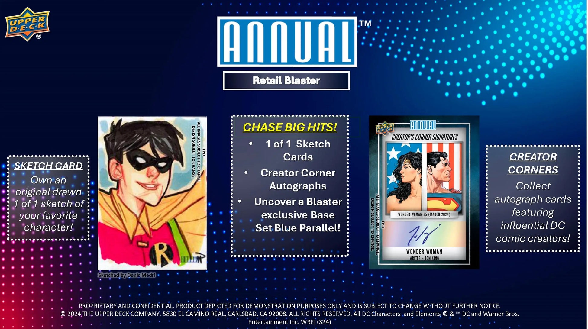 Upper Deck 2023-24 DC Annual Blaster Box - DC Card Box