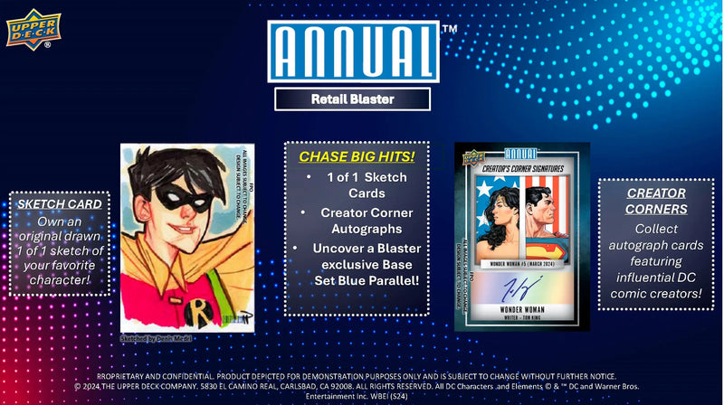 Upper Deck 2023-24 DC Annual Blaster Card Pack - DC Card Box