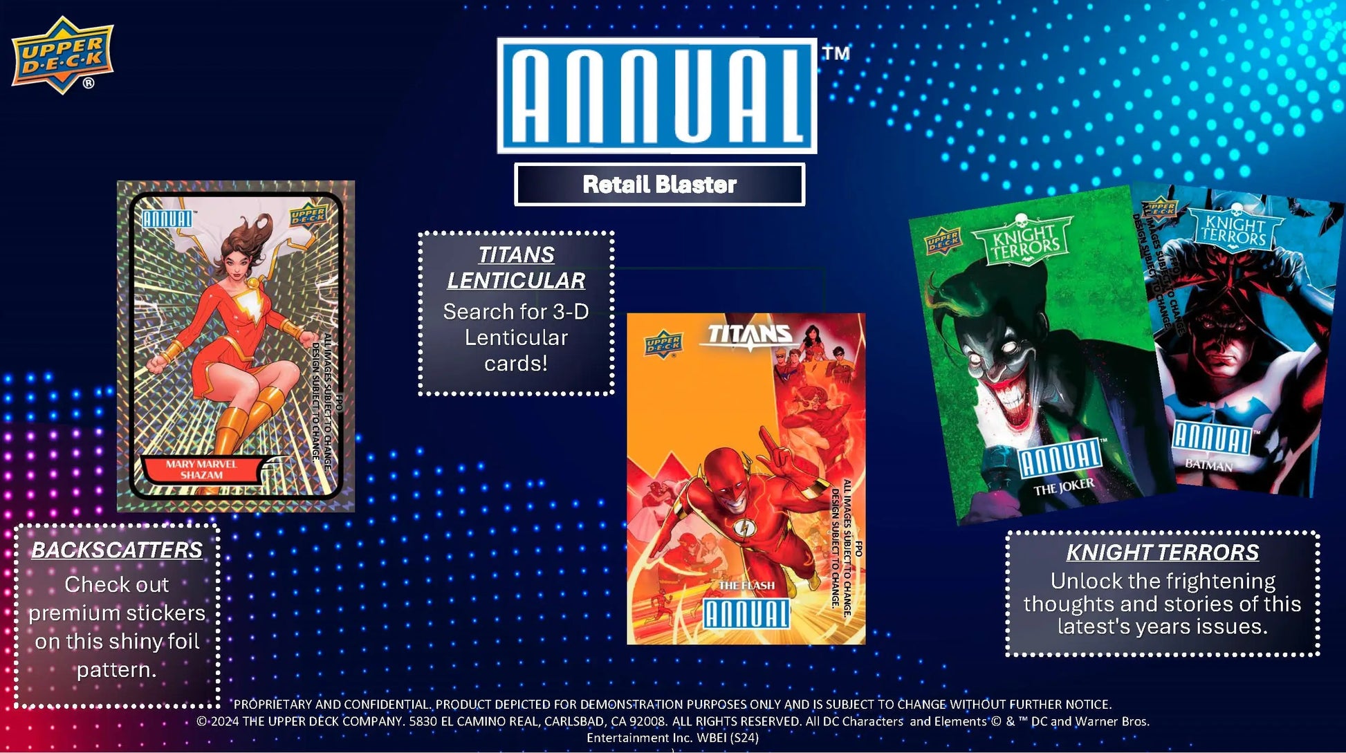 Upper Deck 2023-24 DC Annual Blaster Card Pack - DC Card Box