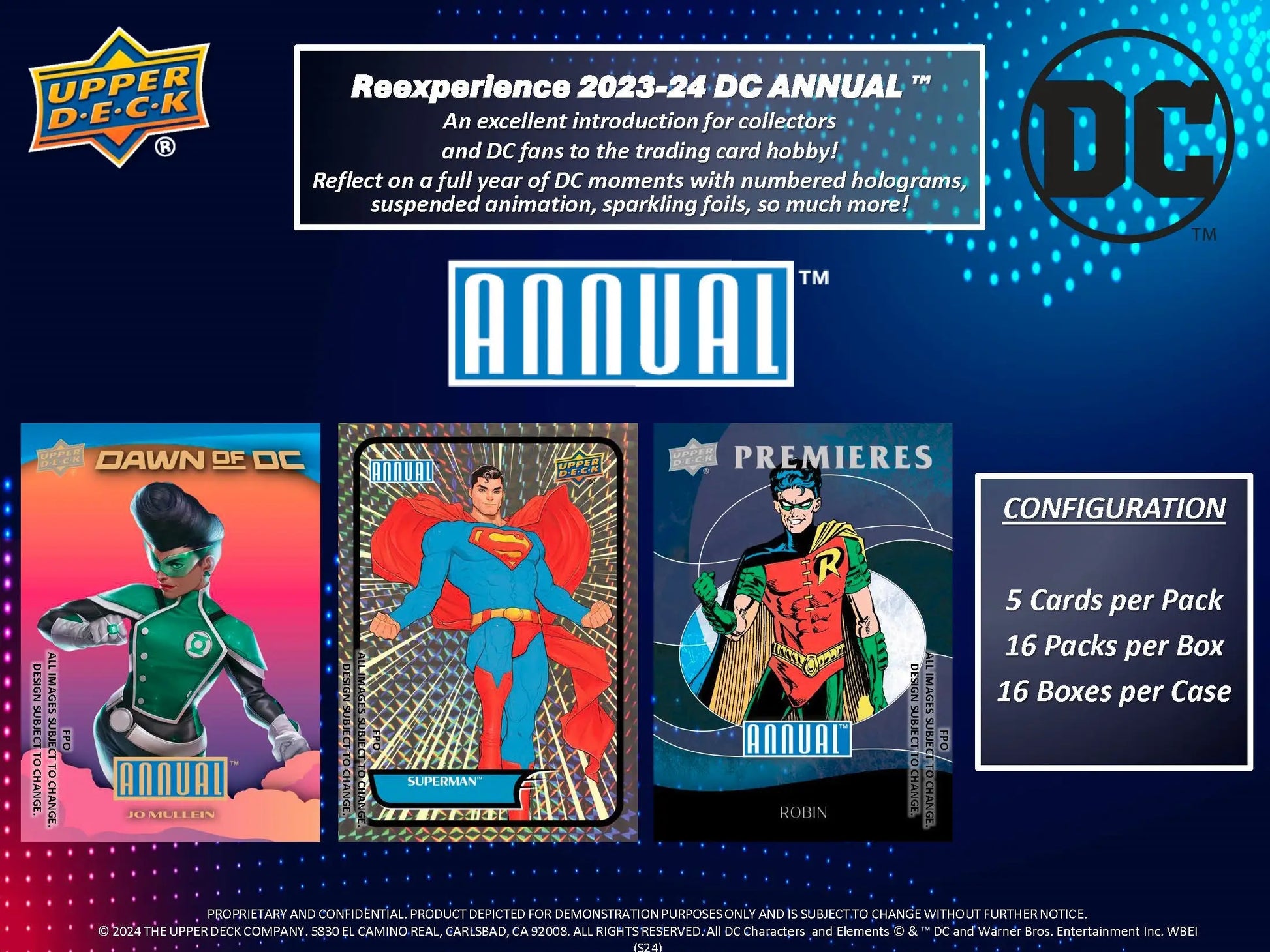 Upper Deck 2023-24 DC Annual Hobby Box - DC Card Box