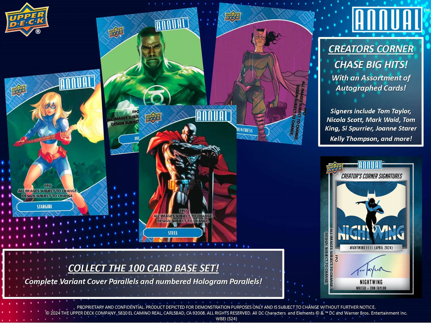 Upper Deck 2023-24 DC Annual Hobby Box - DC Card Box