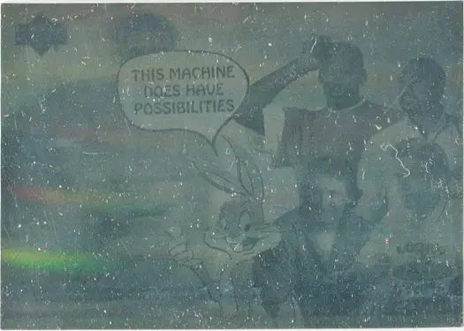 Faded graffiti with speech bubble text on Upper Deck trading card featuring Jordan Jackson