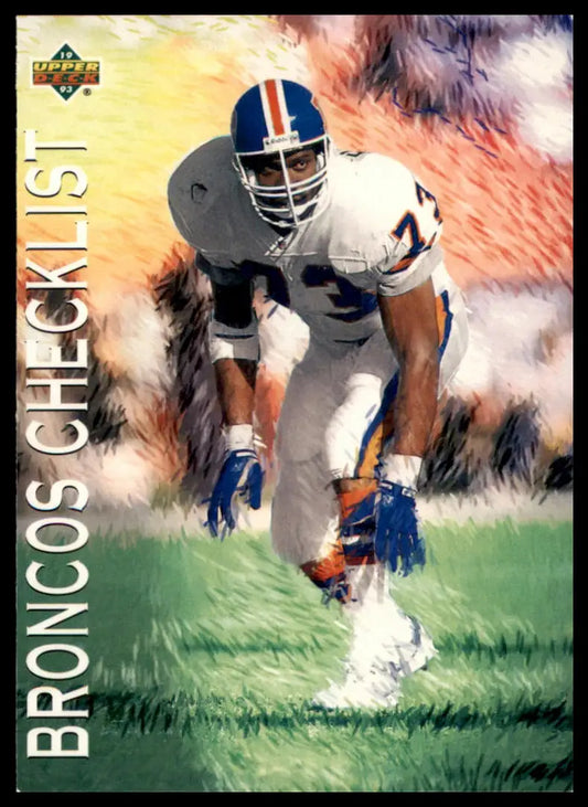 Upper Deck Broncos Checklist 66 Denver Broncos MP - Football Card Single