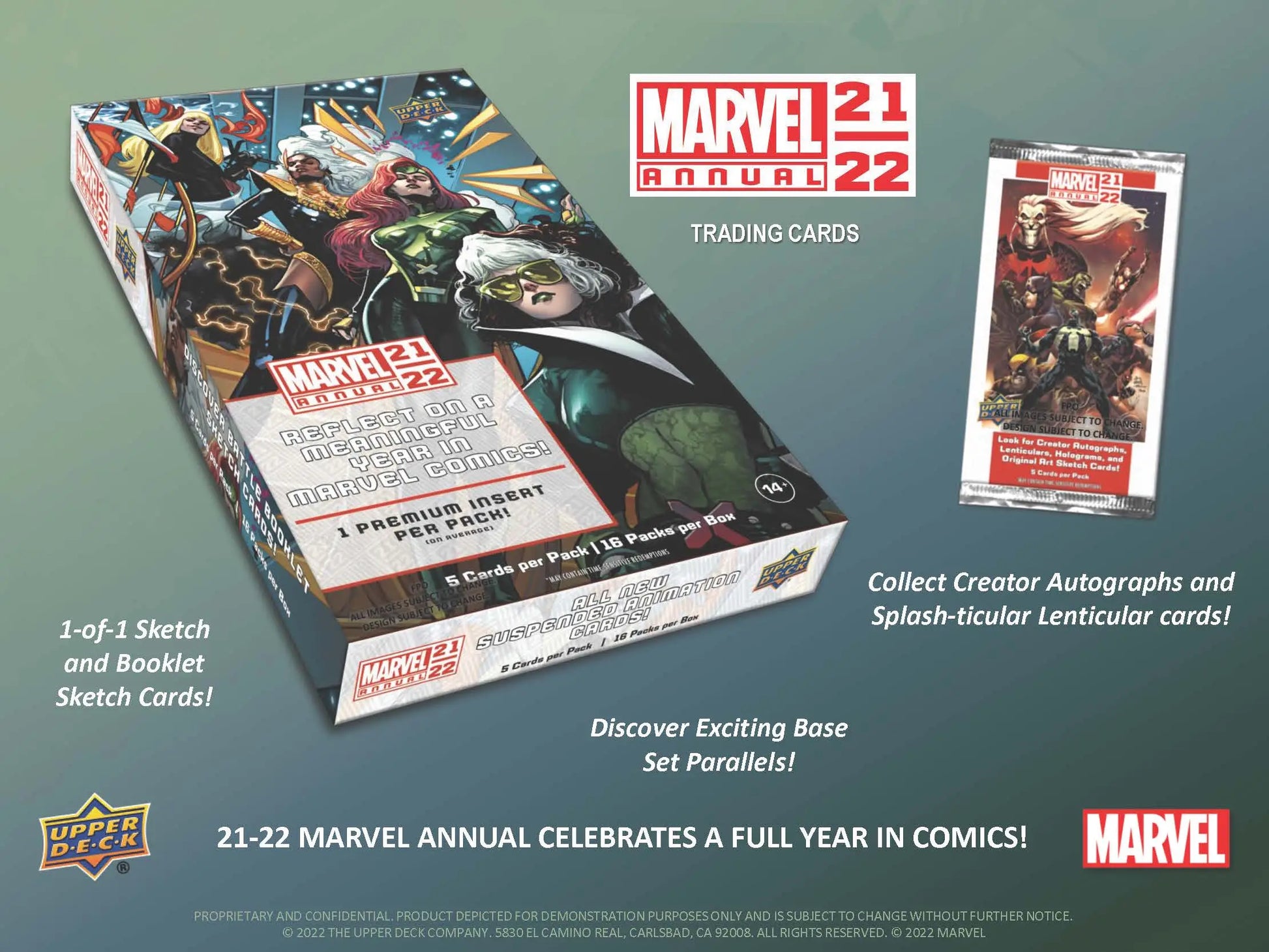 Upper Deck Marvel Annual 2021-22 Hobby Box - Non-Sport Sealed