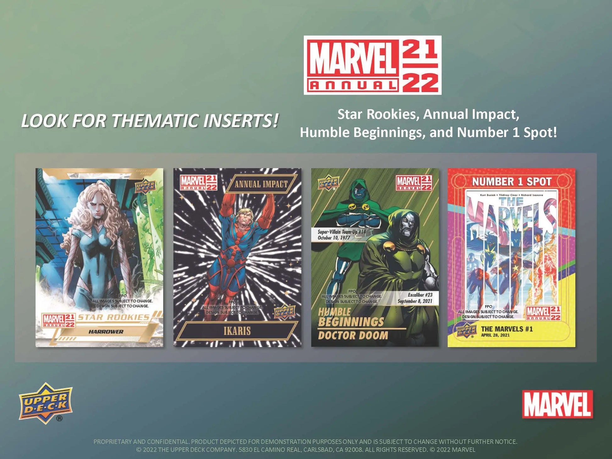 Upper Deck Marvel Annual 2021-22 Hobby Box - Non-Sport Sealed