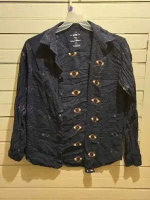 Urban Pipeline Shirt Mens M Long Sleeve Ultimate Flannel Button Up Navy Casual - Apparel