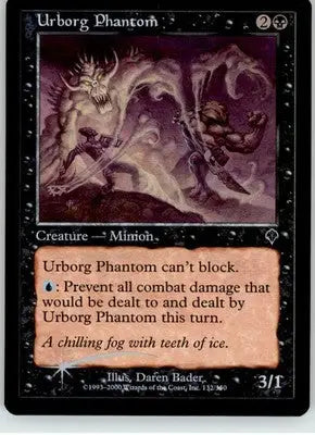 Urborg Phantom - Invasion - 132 - Foil LP Magic: The Gathering - Magic Card Single