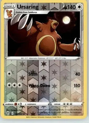 Ursaring - Evolving Skies - 127/203 - Reverse Holo LP Pokemon - Pokémon Card Single