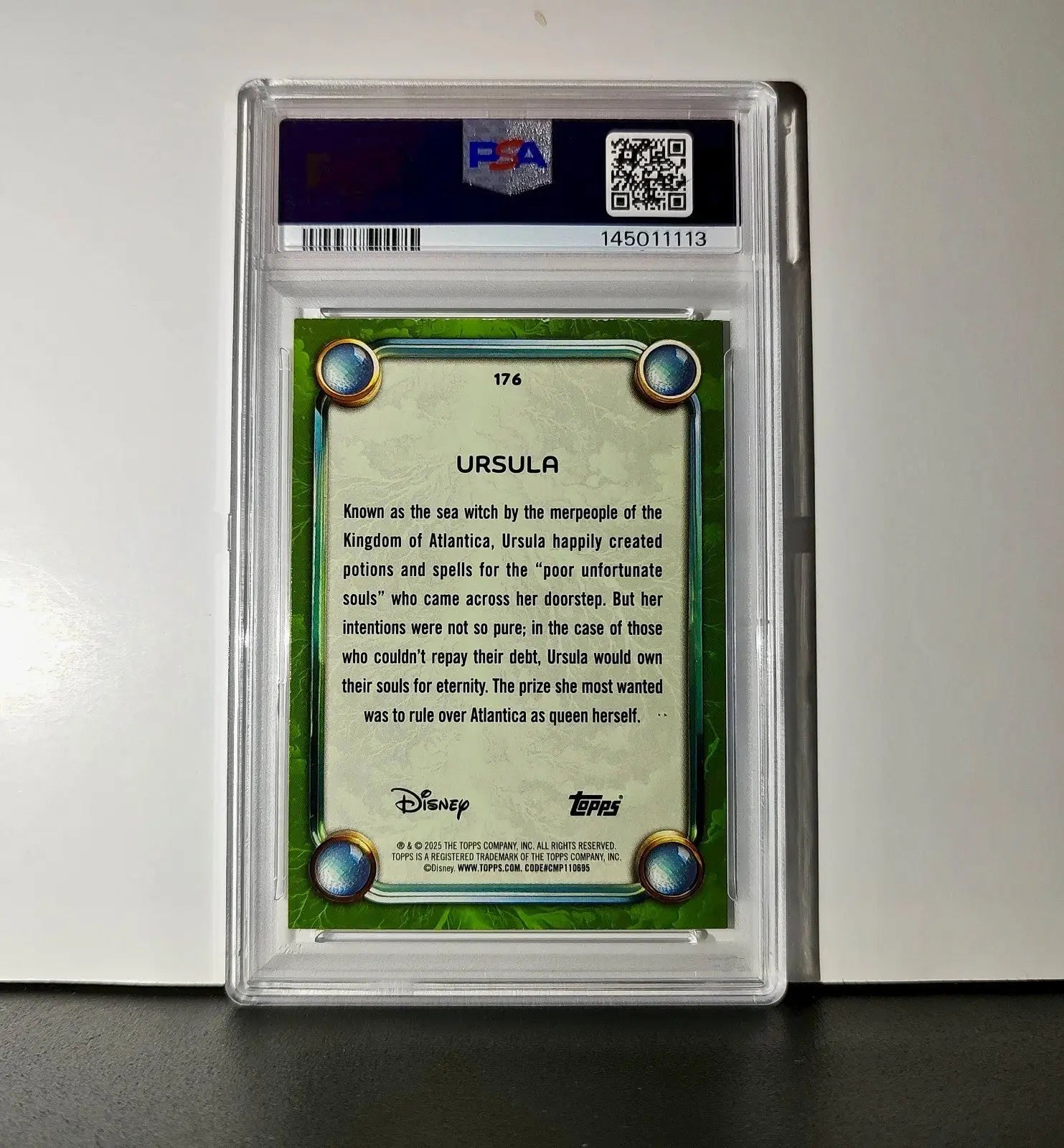 Ursula 2025 Topps Disney Wonder #176 Card The Little Mermaid PSA 7 - Non-Sports Card Single