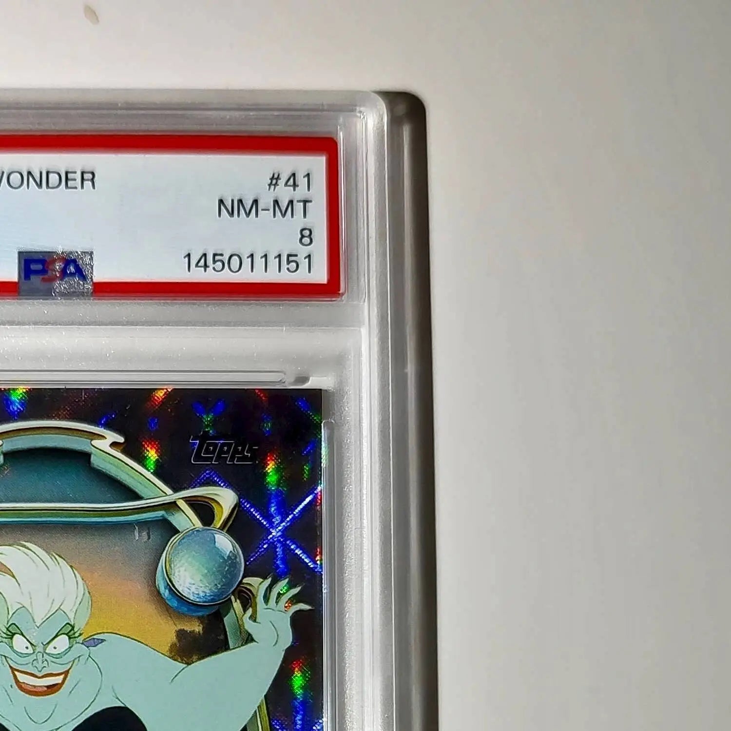 Ursula 2025 Topps Disney Wonder #41 Winter Variant Card The Little Mermaid PSA 8 - Non-Sports Card Single