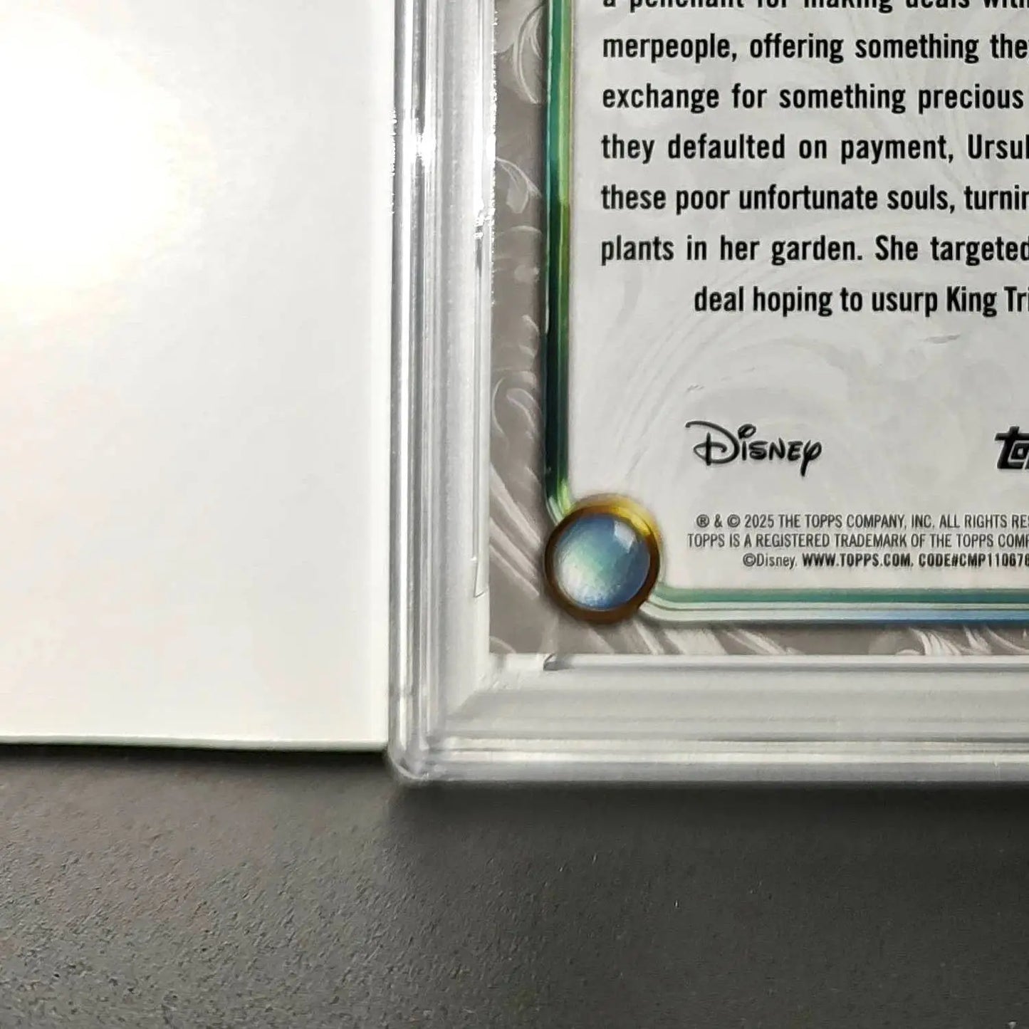 Ursula 2025 Topps Disney Wonder #41 Winter Variant Card The Little Mermaid PSA 8 - Non-Sports Card Single