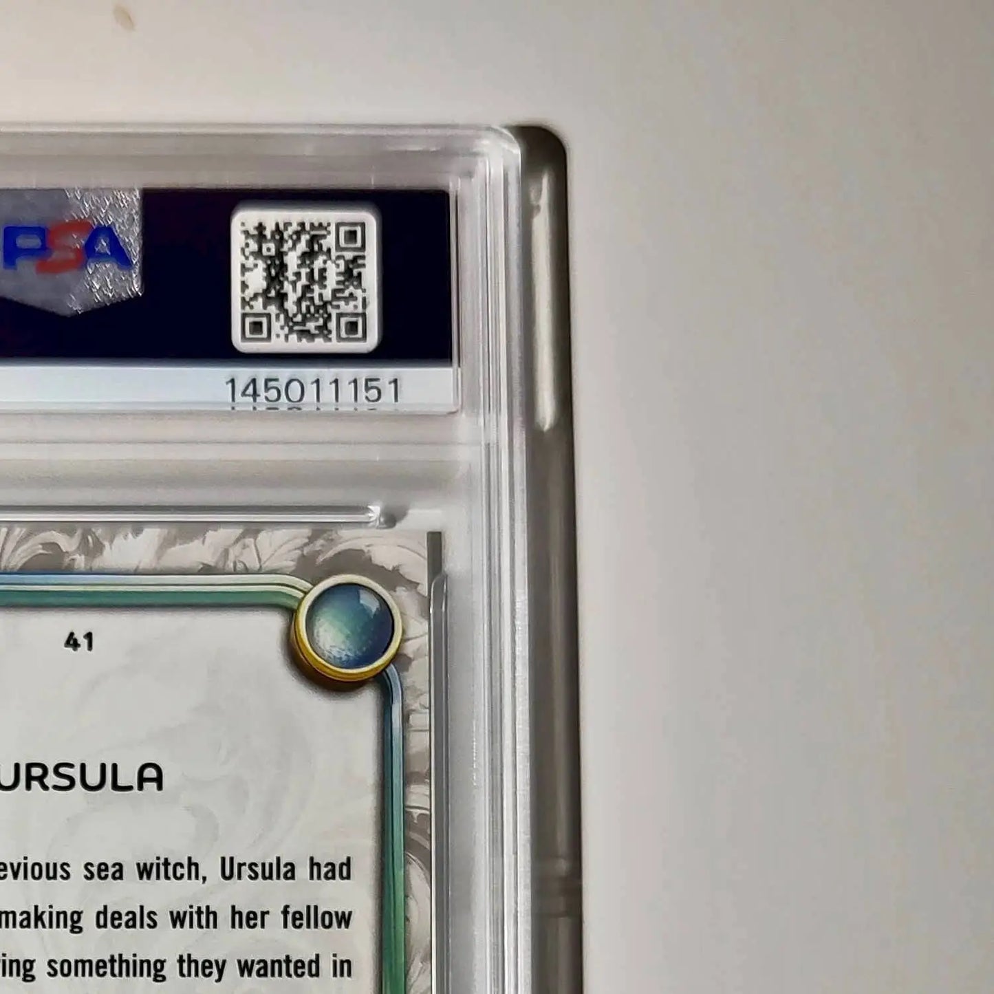 Ursula 2025 Topps Disney Wonder #41 Winter Variant Card The Little Mermaid PSA 8 - Non-Sports Card Single