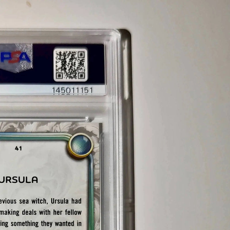 Ursula 2025 Topps Disney Wonder #41 Winter Variant Card The Little Mermaid PSA 8 - Non-Sports Card Single