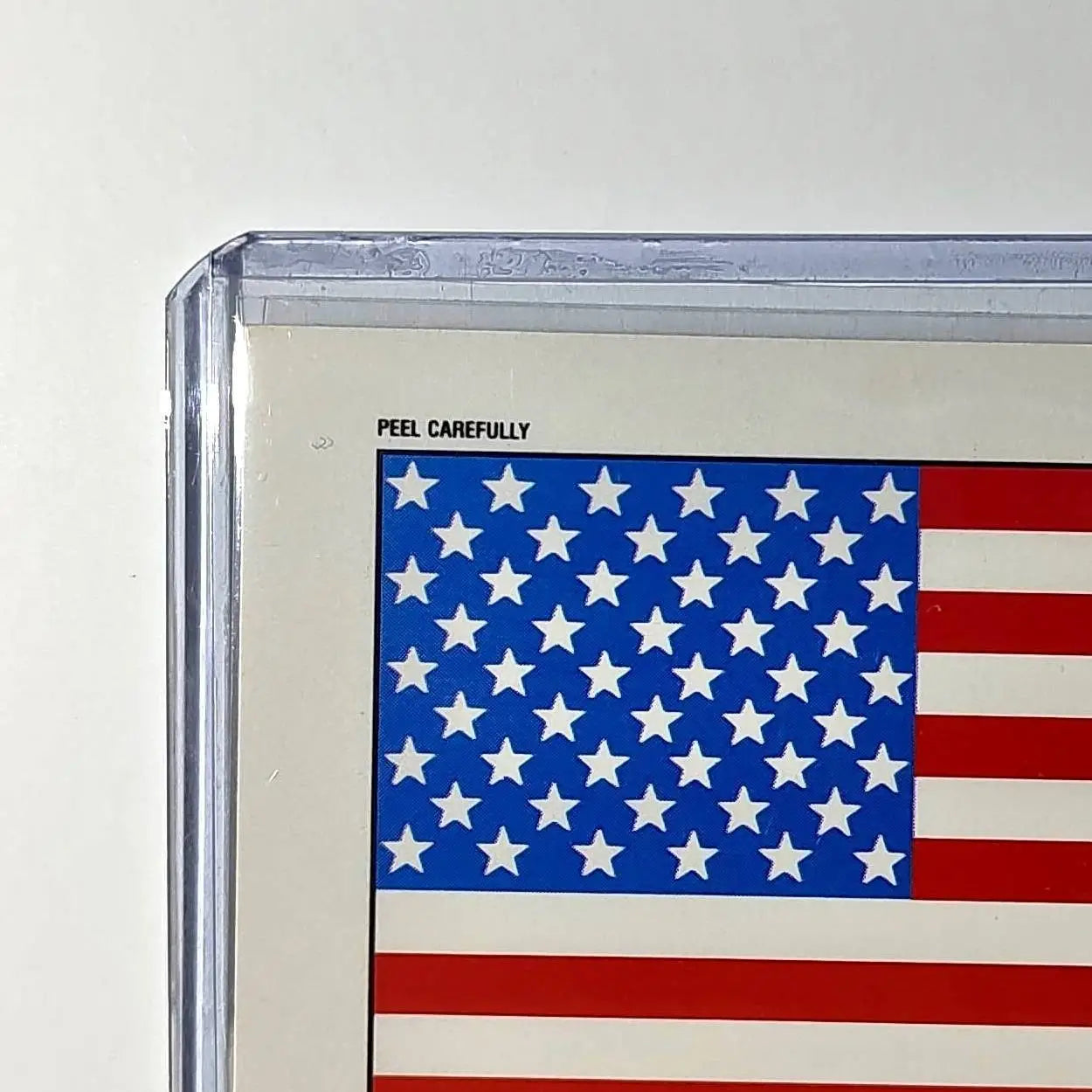 USA Flag 1991 Topps Desert Storm #23 Sticker Card