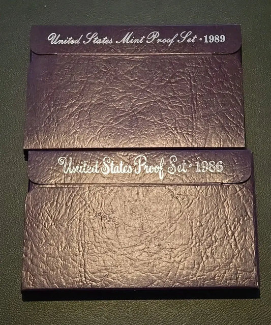 USA Mint Proof Set Lot Of 2 1989 and 1986 - Coins & Currency