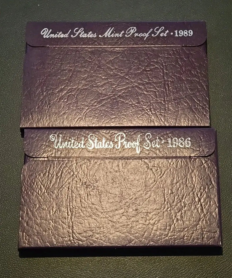 USA Mint Proof Set Lot Of 2 1989 and 1986 - Coins & Currency