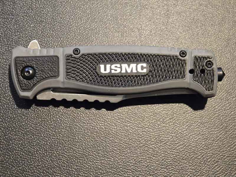 USMC Folding Pocket Knife – Marines “The Few The Proud” Logo – New in Box - Other