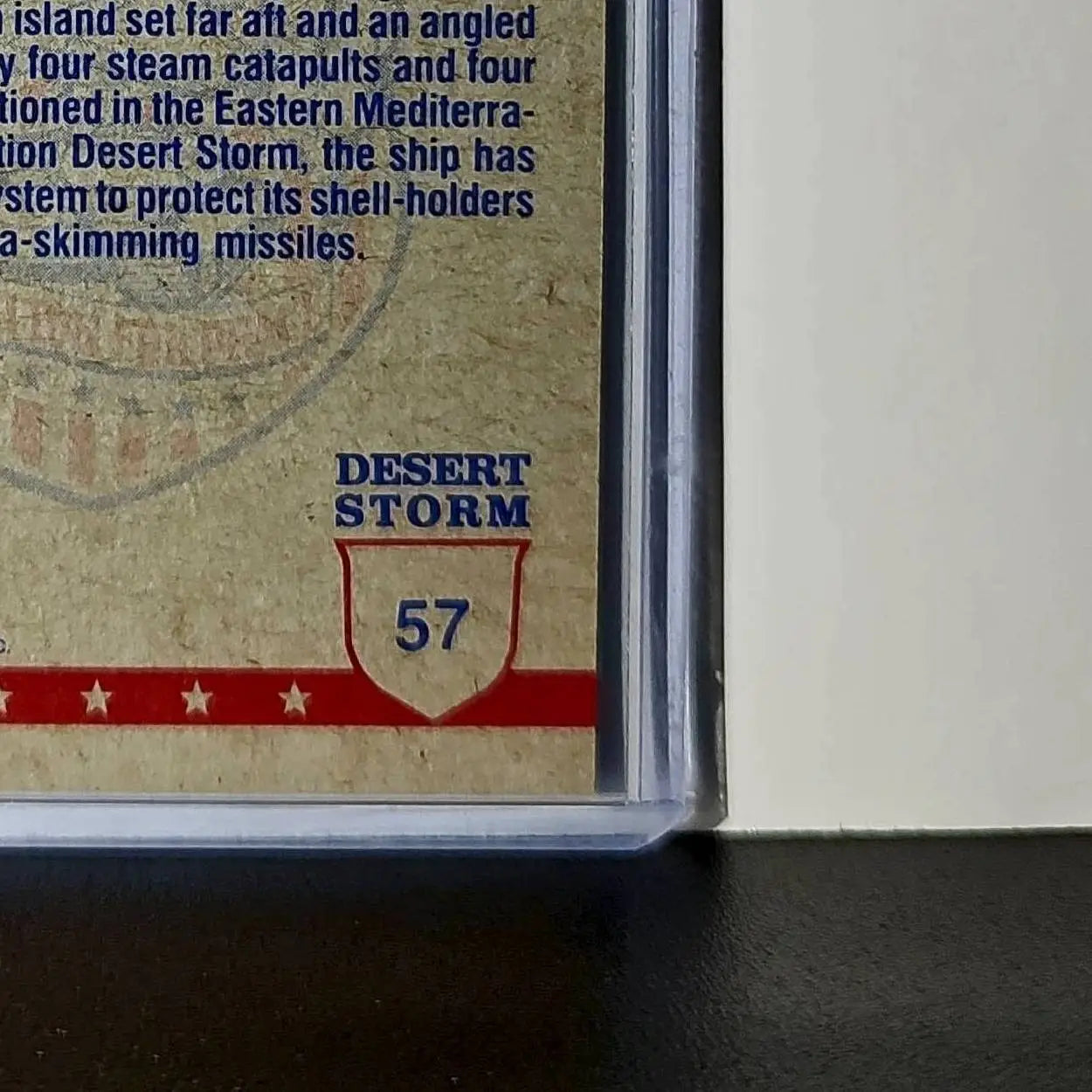 USS America 1991 Topps Desert Storm #57 Card