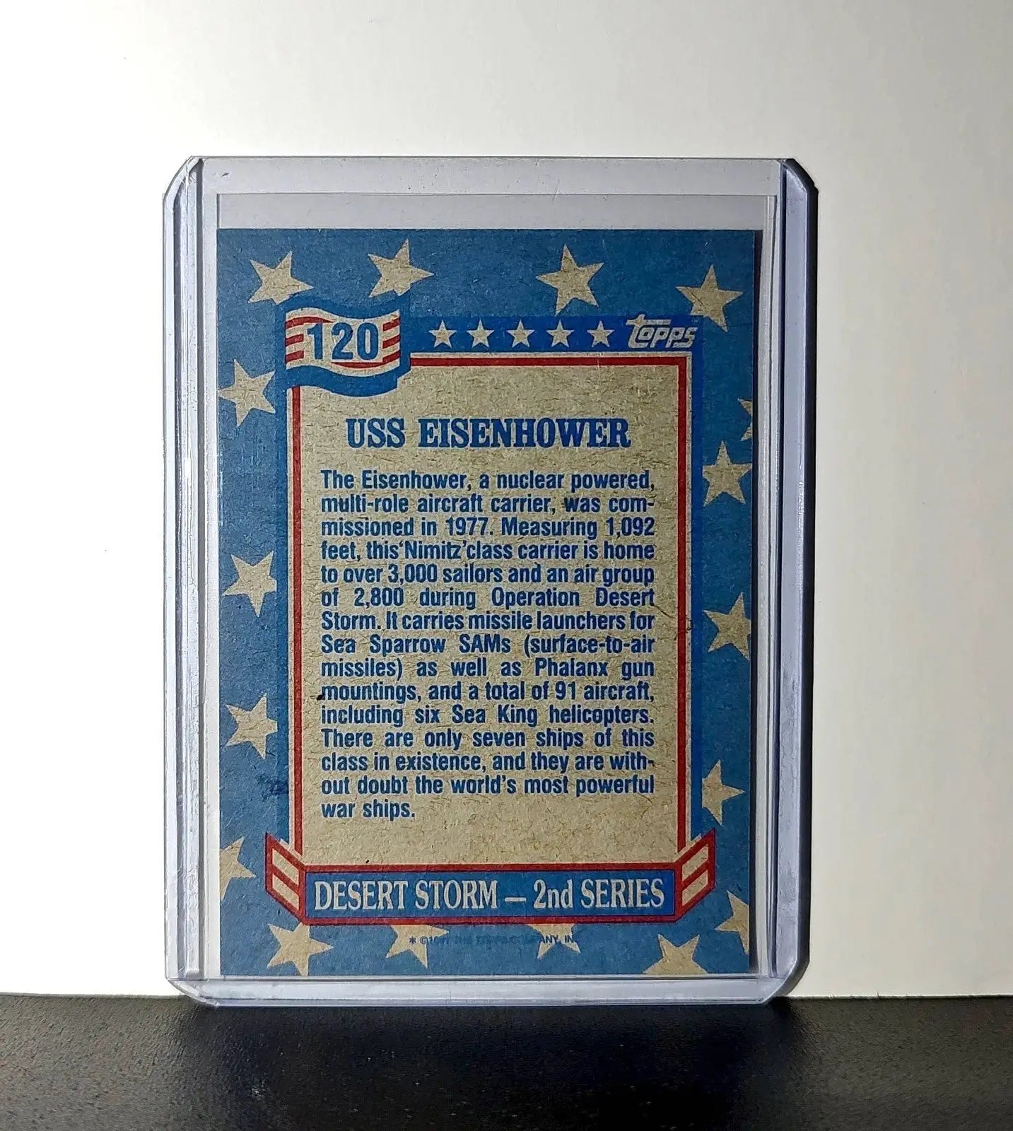 USS Dwight D. Eisenhower 1991 Topps Desert Storm #120 Card - Other