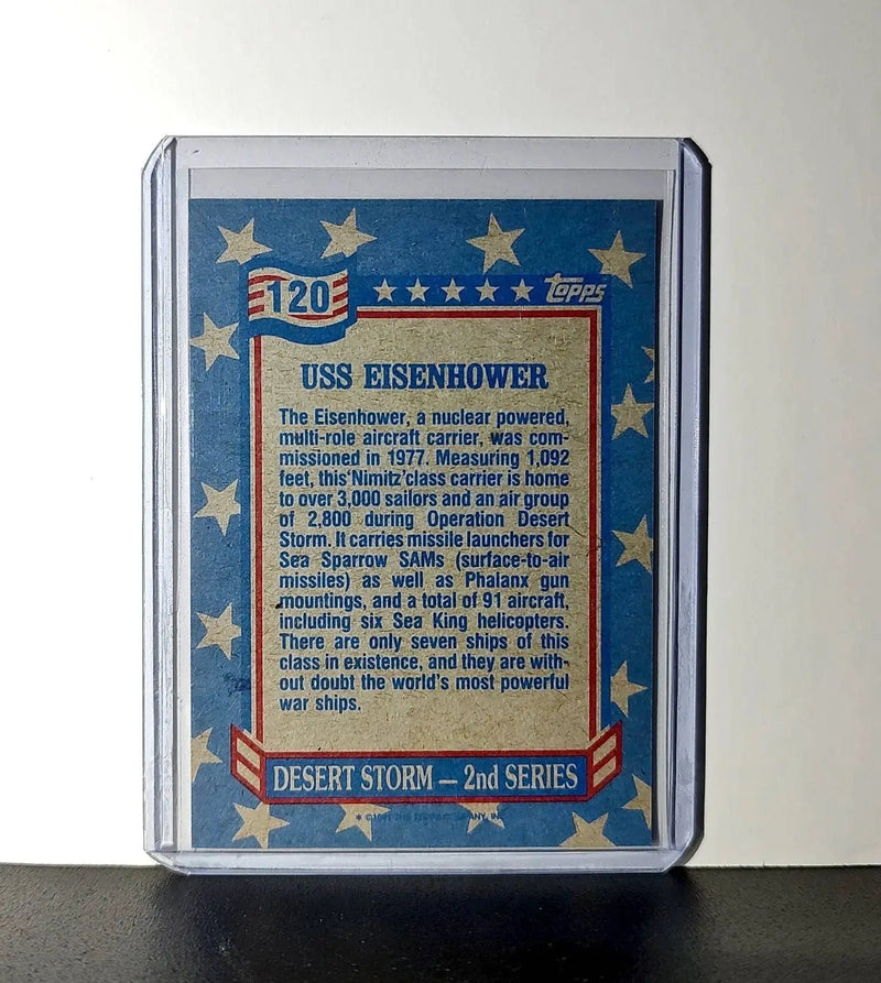 USS Dwight D. Eisenhower 1991 Topps Desert Storm #120 Card - Other