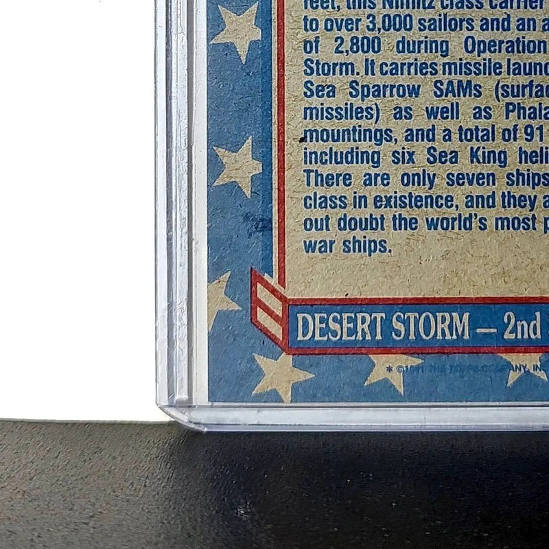USS Dwight D. Eisenhower 1991 Topps Desert Storm #120 Card - Other
