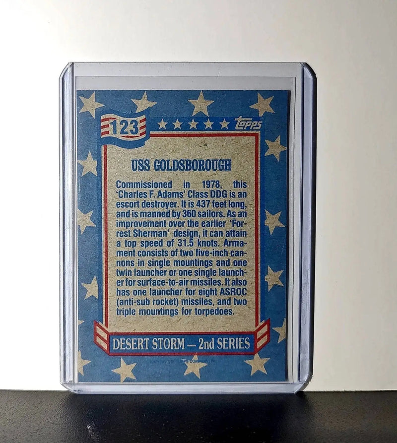 USS Goldsborough 1991 Topps Desert Storm #123 Card